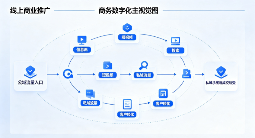 化州市线上商业推广怎么做？全域流量闭环搭建与低成本转化实战指南